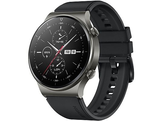 HUAWEI WATCH GT 2 PRO VIDAR B19S SPORT NIGHT BLACK Smartwatch Kunststoff, 140-210 mm, Schwarz