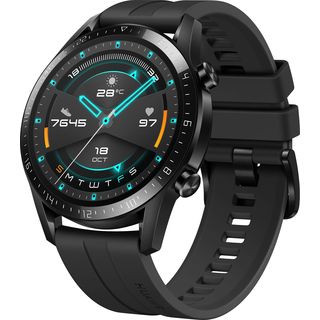 HUAWEI WATCH GT 2 46MM B19S SPORT BLACK Smartwatch Fluorkautschuk, 140-210 mm, Matte Black