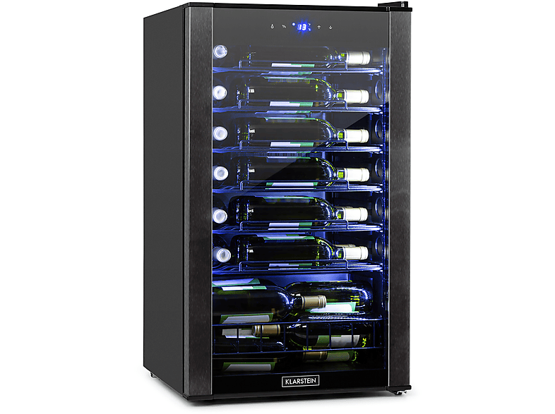 KLARSTEIN Vinomatica 36 Uno Weinkühlschrank (EEK G, Schwarz)