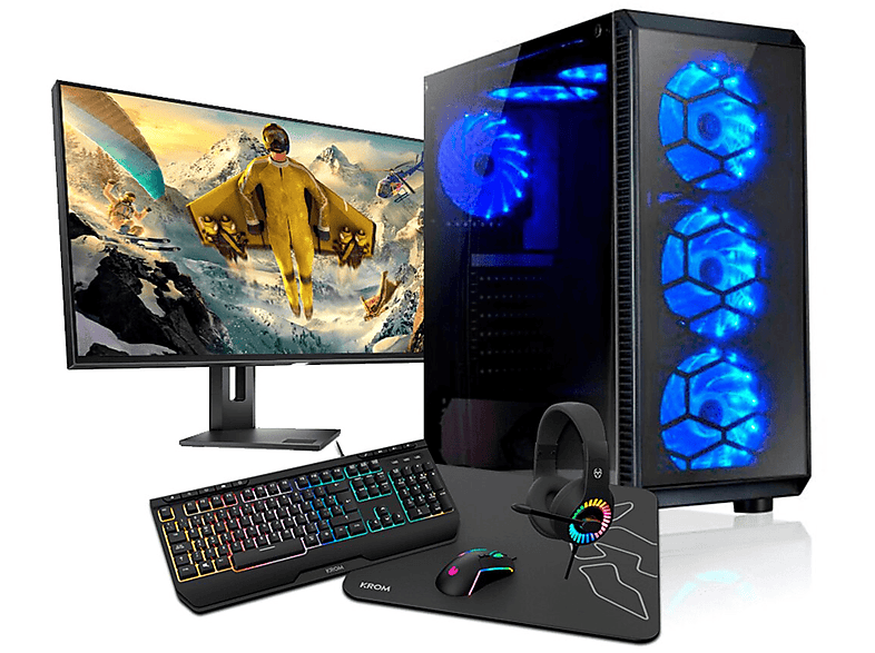 PC Gaming - PC RACING Ryzen 5 4600g, AMD Ryzen™ 5 4600G, 16 GB RAM, 256 ...