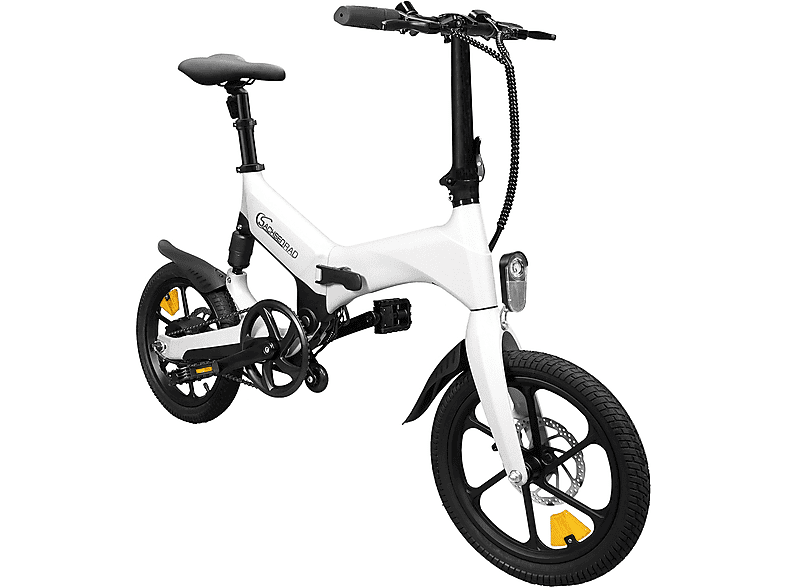 SACHSENRAD F12 Faltbares IF Design Gewinner Kompakt-/Faltrad (Laufradgröße: 16 Zoll, Unisex-Rad, White)