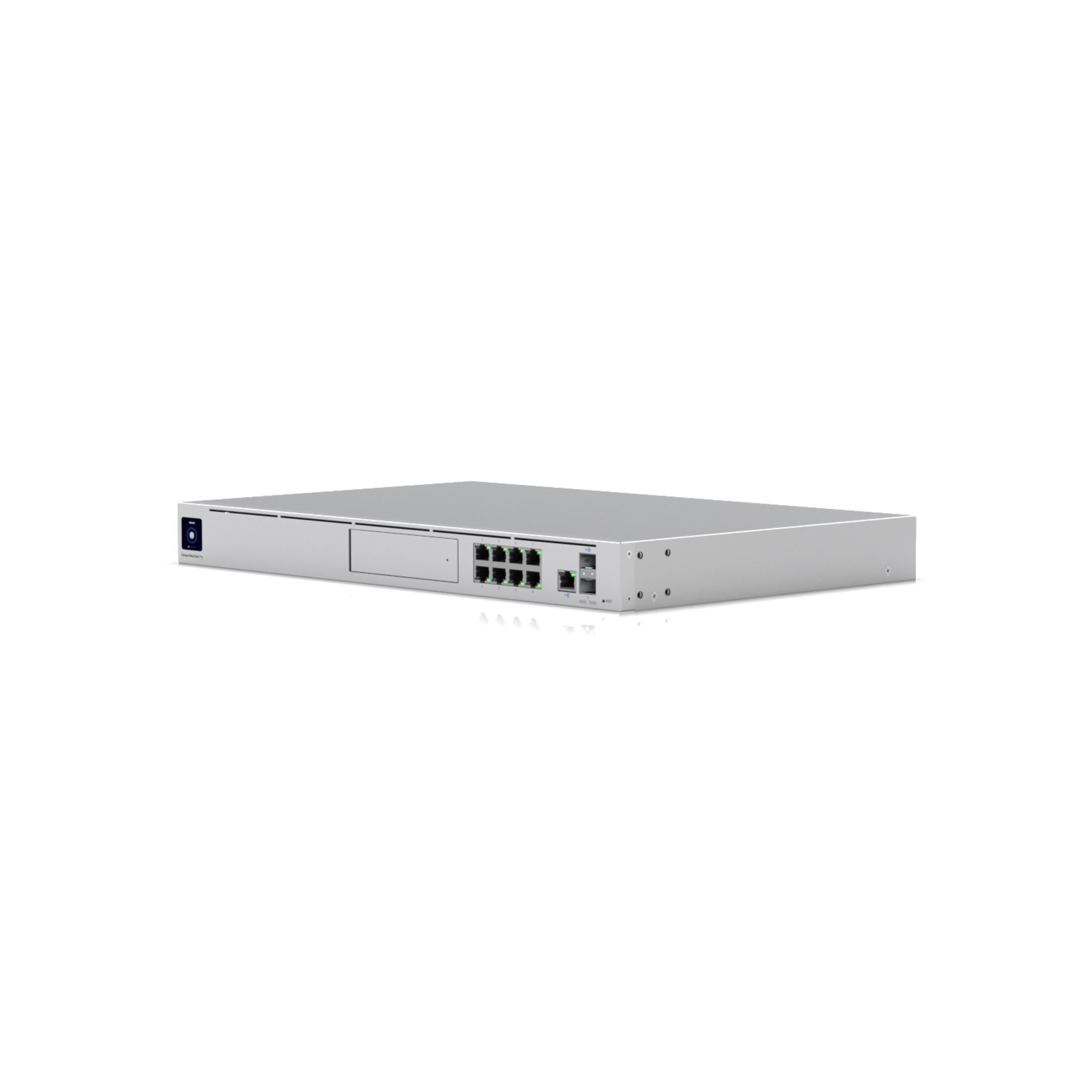 UBIQUITI UDM-PRO Konsolu, UniFi Dream Machine, 8x RJ45 1000Mb/s, 1x SFP+, 1x RJ45 1000Mb/s WAN, 1x SFP+ WAN, 9 HDD Yuvası Beyaz