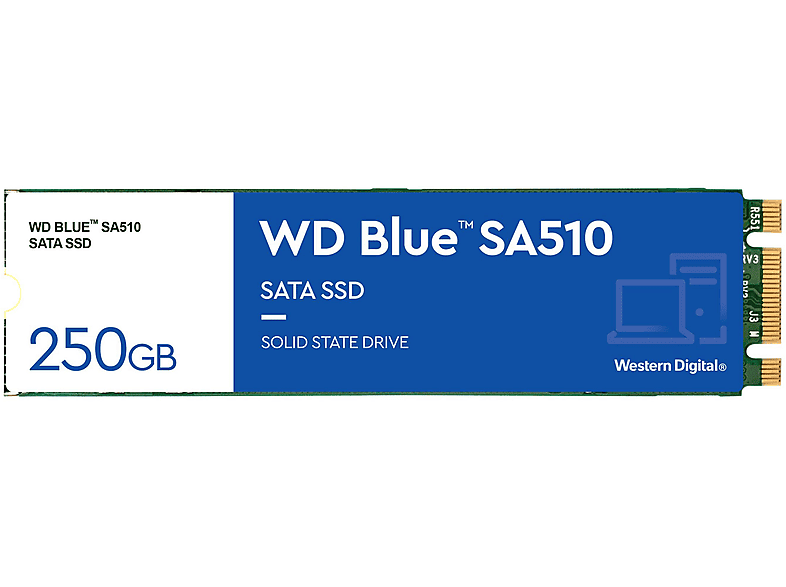 WD WDS250G3B0B BLUE SA510 SATA M.2 250GB, 250 GB, SSD, 2,5 Zoll, intern