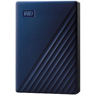 Disco duro externo 4 TB - WD WDBA2F0040BBL-WESN, 2,5 ", HDD, Azul