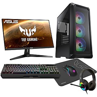 PC-Gaming - EPICAL-Q  Pack Gaming GPlus20, Intel Core i5 11400F, 16 GB RAM, 1 TB SSD, GeForce RTX™ 3050, Windows 11 Home (64 Bit), Windows 11 Home, Negro