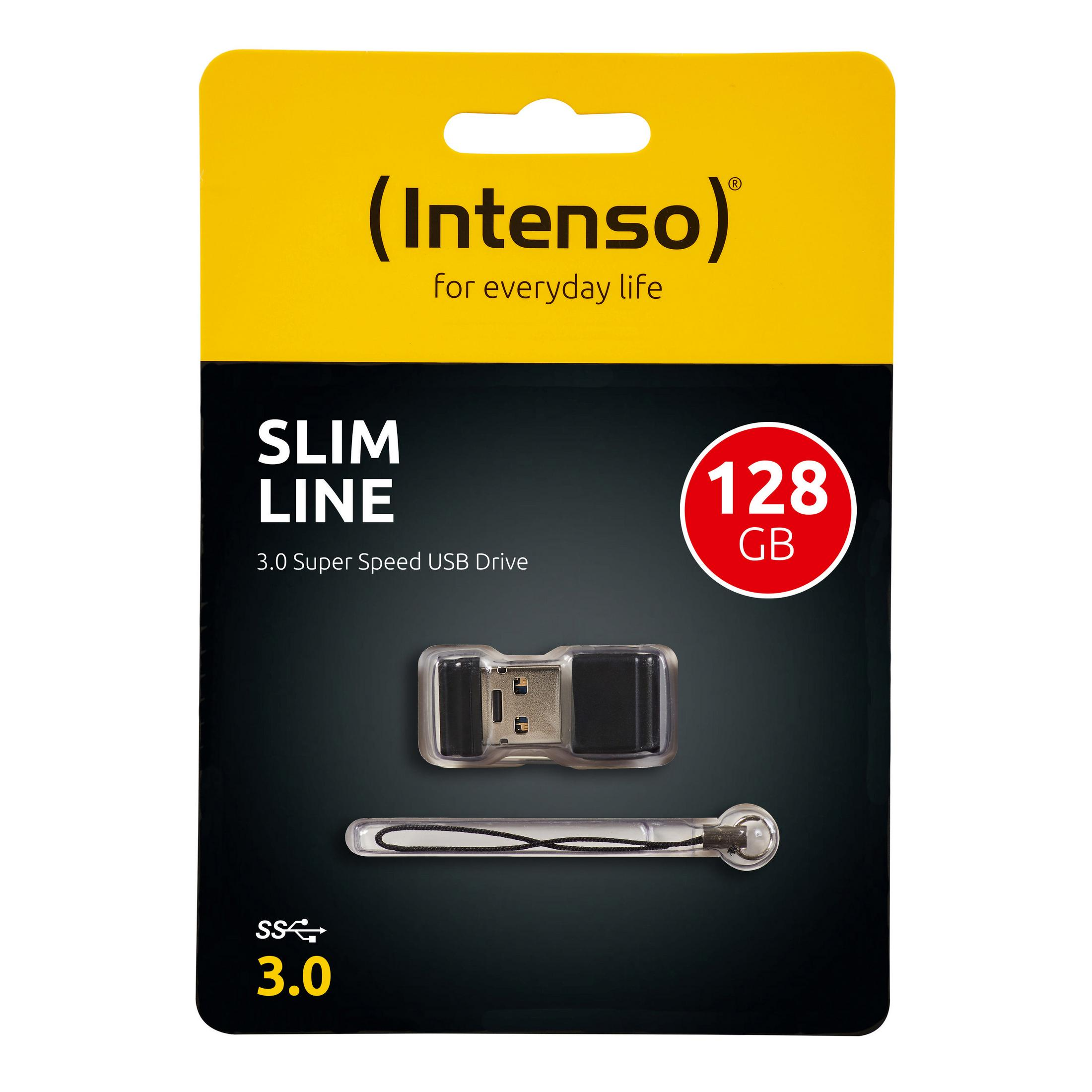 Pendrive w opakowaniu. Opakowanie żółte, czarne, białe. Pendrive czarny i srebrny.
