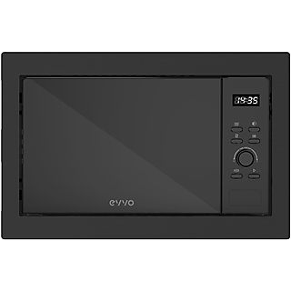 Microondas integrable - EVVO Mi30B, 750 W, 5 potencia, Negro