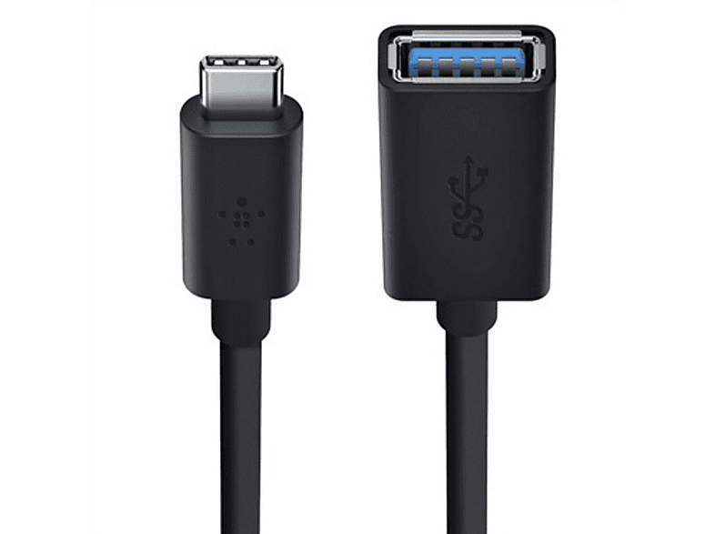 Guermok Set di 2 Adattatori USB-C a USB 3.0, Maschio-Femmina OTG, Type-C per MacBook Pro, iPad, iPhone 14 13 12 e altri dispositivi USB-C o Thunderbolt 3/4 (Nero