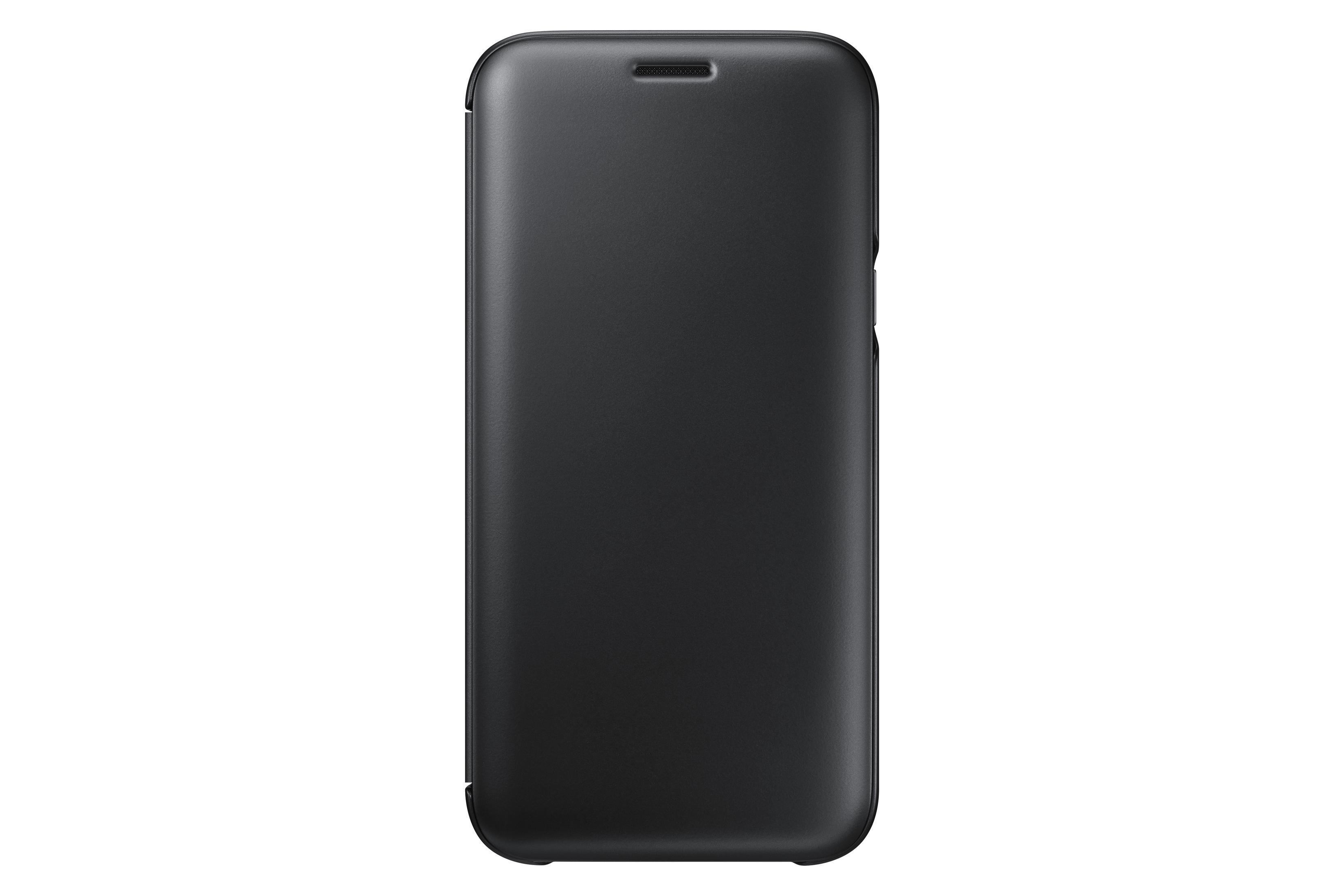 Funda de teléfono negra, cerrada, con parte superior e inferior redondeadas.