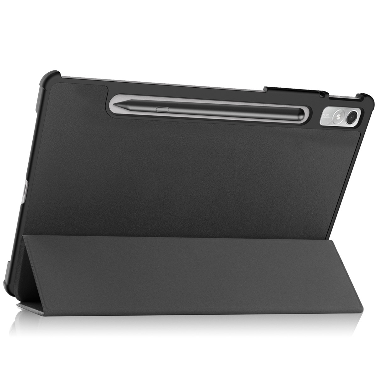 IMOSHION Trifold Bookcase geschikt voor Lenovo Tab P11 Pro (2nd gen) Tablethoes 11,2 inch Zwart