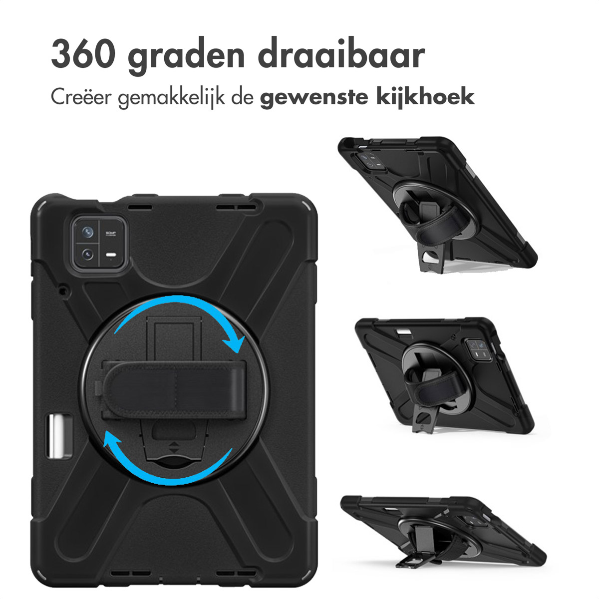 IMOSHION Tablet Cover met handstrap - Tablet Case 11 in Black