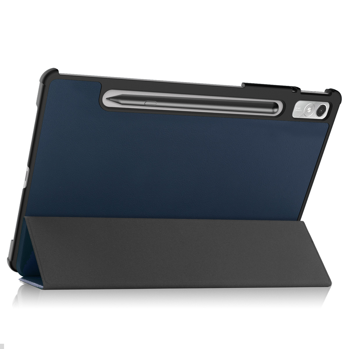 IMOSHION Trifold Bookcase geschikt voor Lenovo Tab P11 Pro (2nd gen) Tablethoes 11,2 inch Donkerblauw
