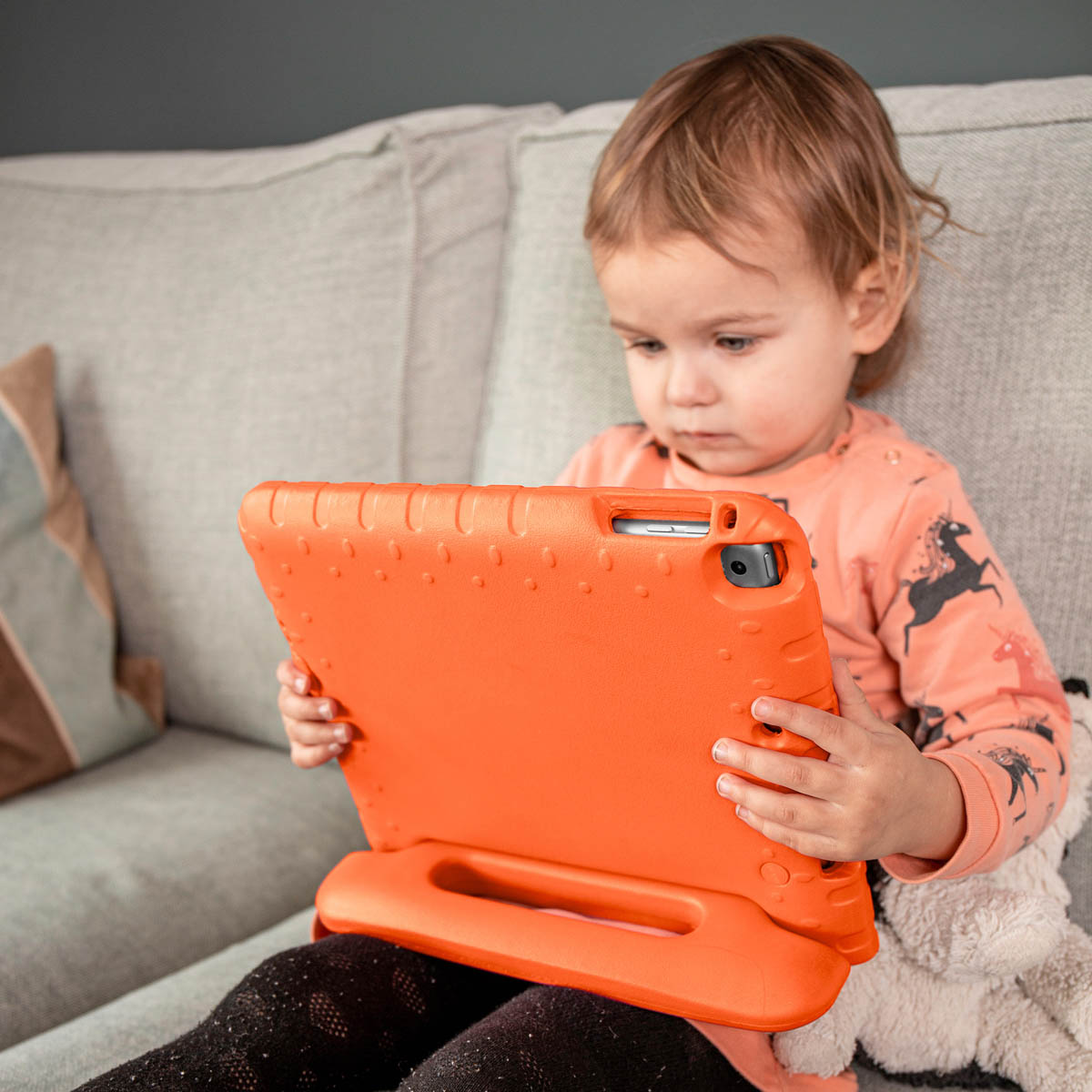 IMOSHION Kidsproof Backcover met handvat - Tablet Case 11 in Orange