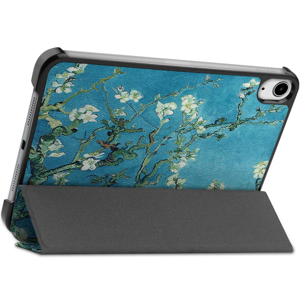 IMOSHION Design Trifold Bookcase geschikt voor Apple iPad Mini 7 (2024)/Apple iPad Mini 6 (2021) Tablethoes 8,3 inch Meerkleurig
