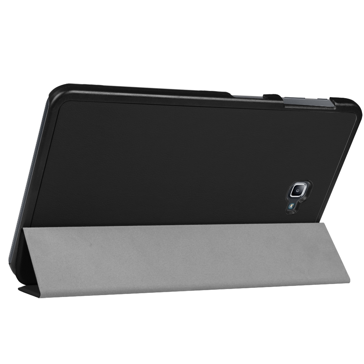 IMOSHION Trifold Bookcase geschikt voor Samsung Galaxy Tab A 10.1 (2016) Tablethoes 10,1 inch Zwart
