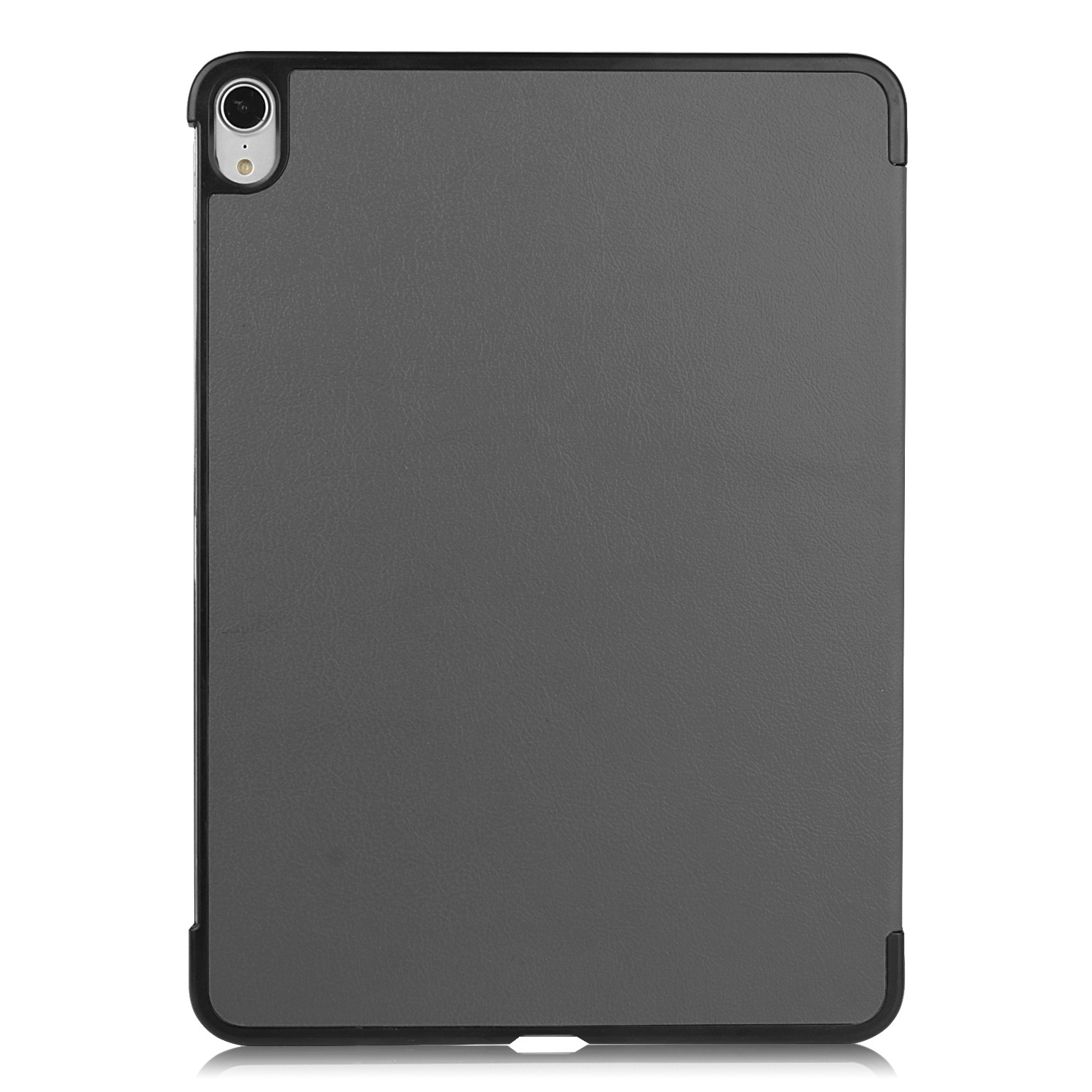 IMOSHION Trifold Schutzhülle Bookcover Tablethülle Bookcover für Apple Kunstleder, Grau
