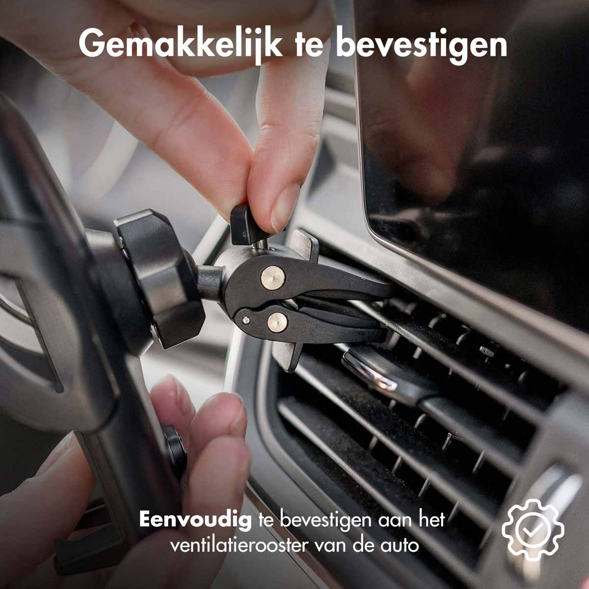IMOSHION Telefoonhouder auto - Ventilatierooster - Geschikt voor alle Smartphones - Car holder