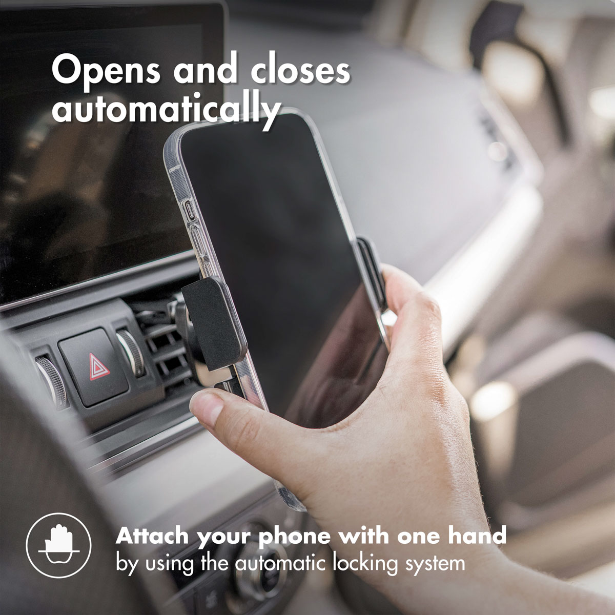 ACCEZZ Telefoonhouder auto - Verstelbaar - Universeel - Ventilatierooster - Zwart Car holder