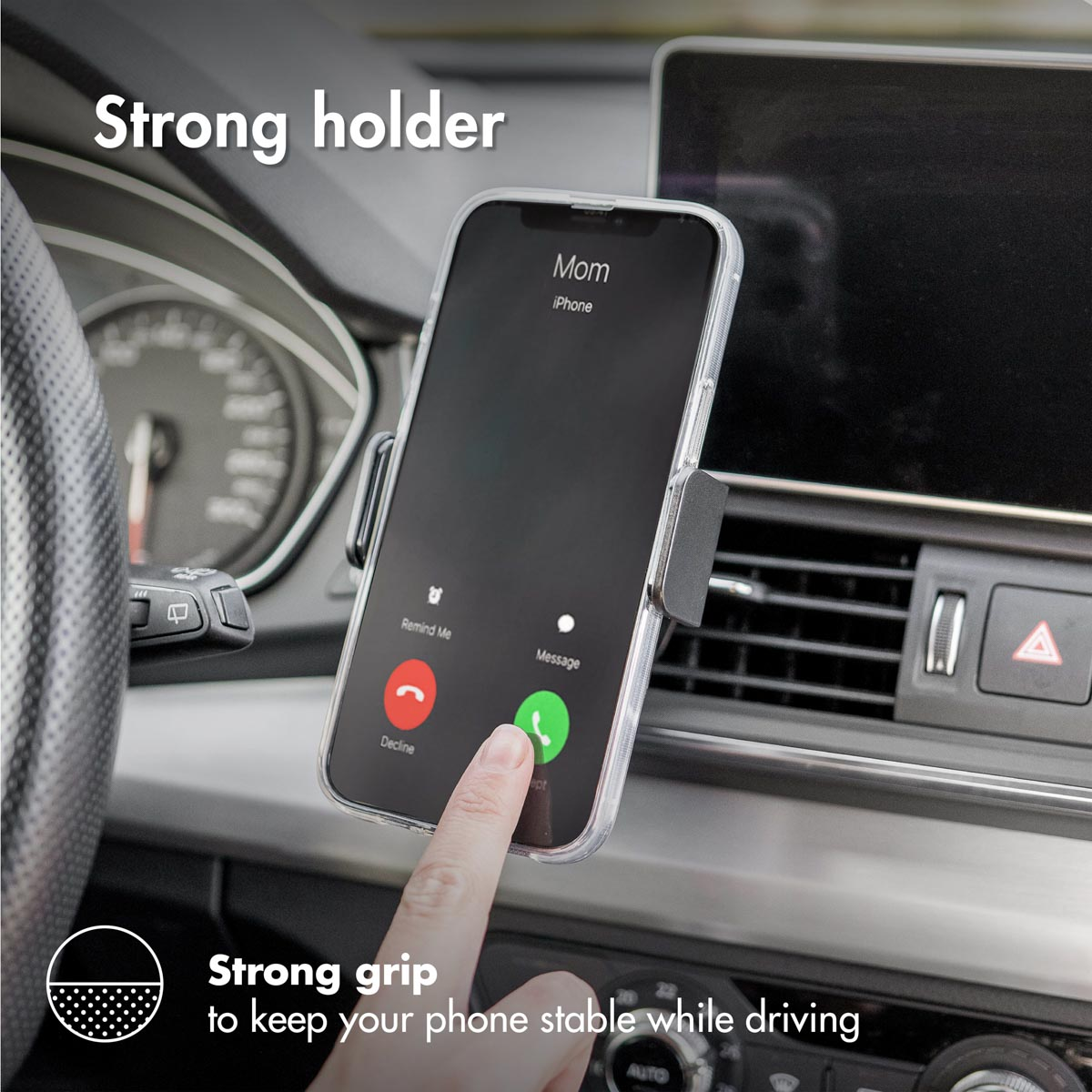 ACCEZZ Telefoonhouder auto - Verstelbaar - Universeel - Ventilatierooster - Zwart Car holder