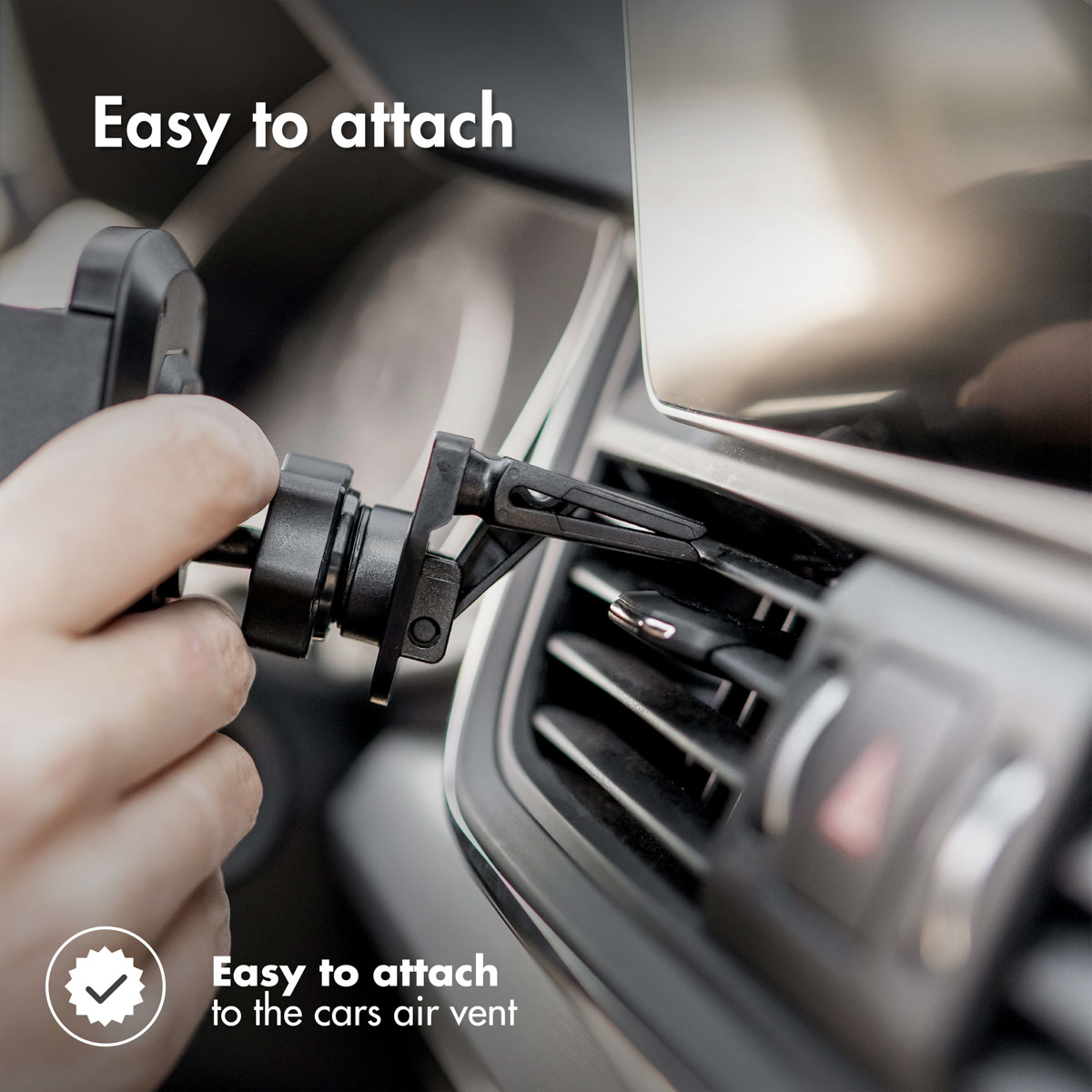 ACCEZZ Telefoonhouder auto - Verstelbaar - Universeel - Ventilatierooster - Zwart Car holder