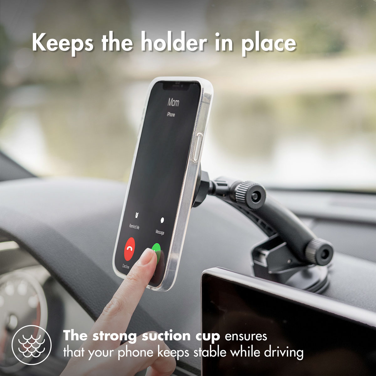 ACCEZZ Telefoonhouder auto - MagSafe - Dashboard en voorruit - Magnetisch - Zwart Car holder