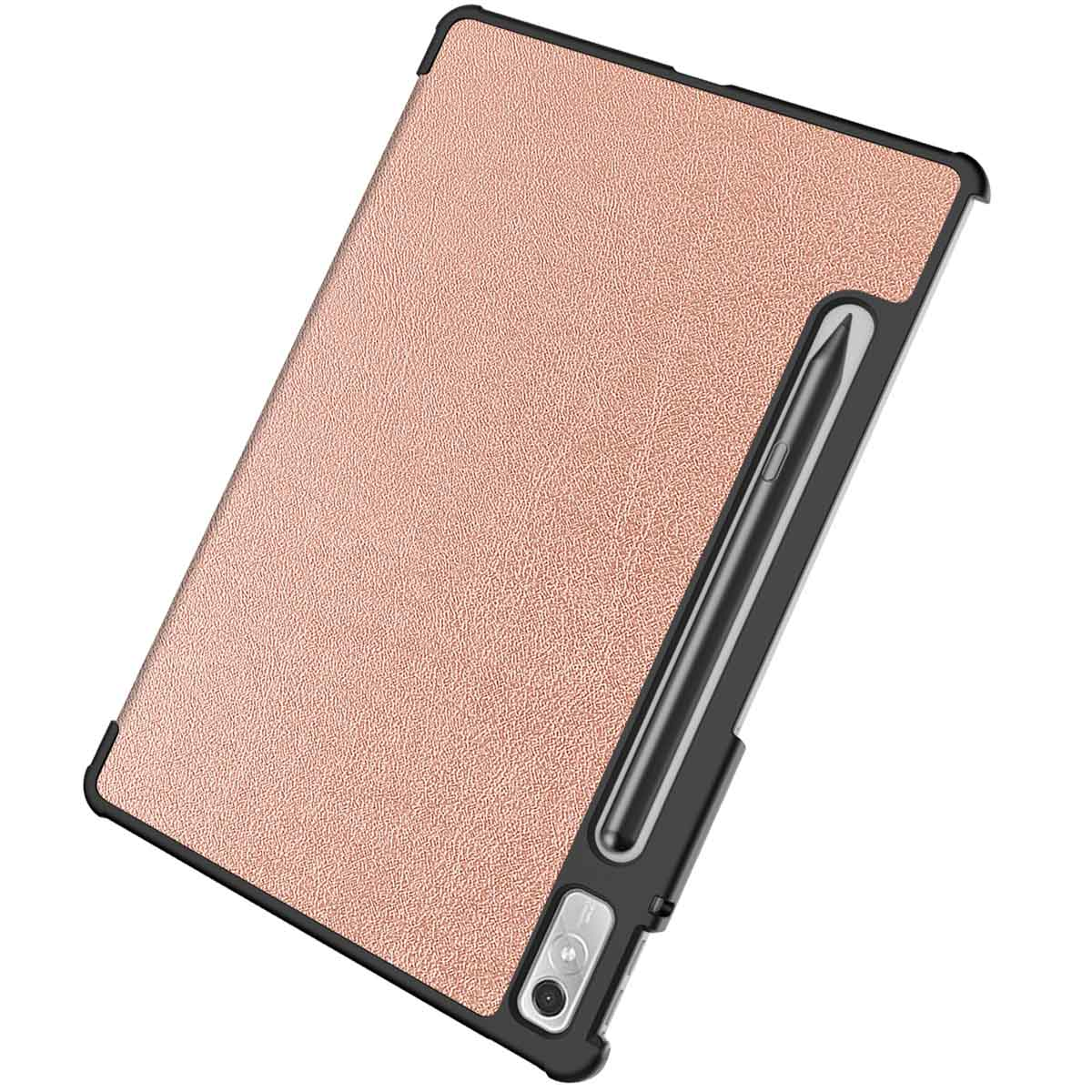 IMOSHION Trifold Bookcase geschikt voor Lenovo Tab P11 Pro (2nd gen) Tablet Hoes 11,2 inch Rosé goud