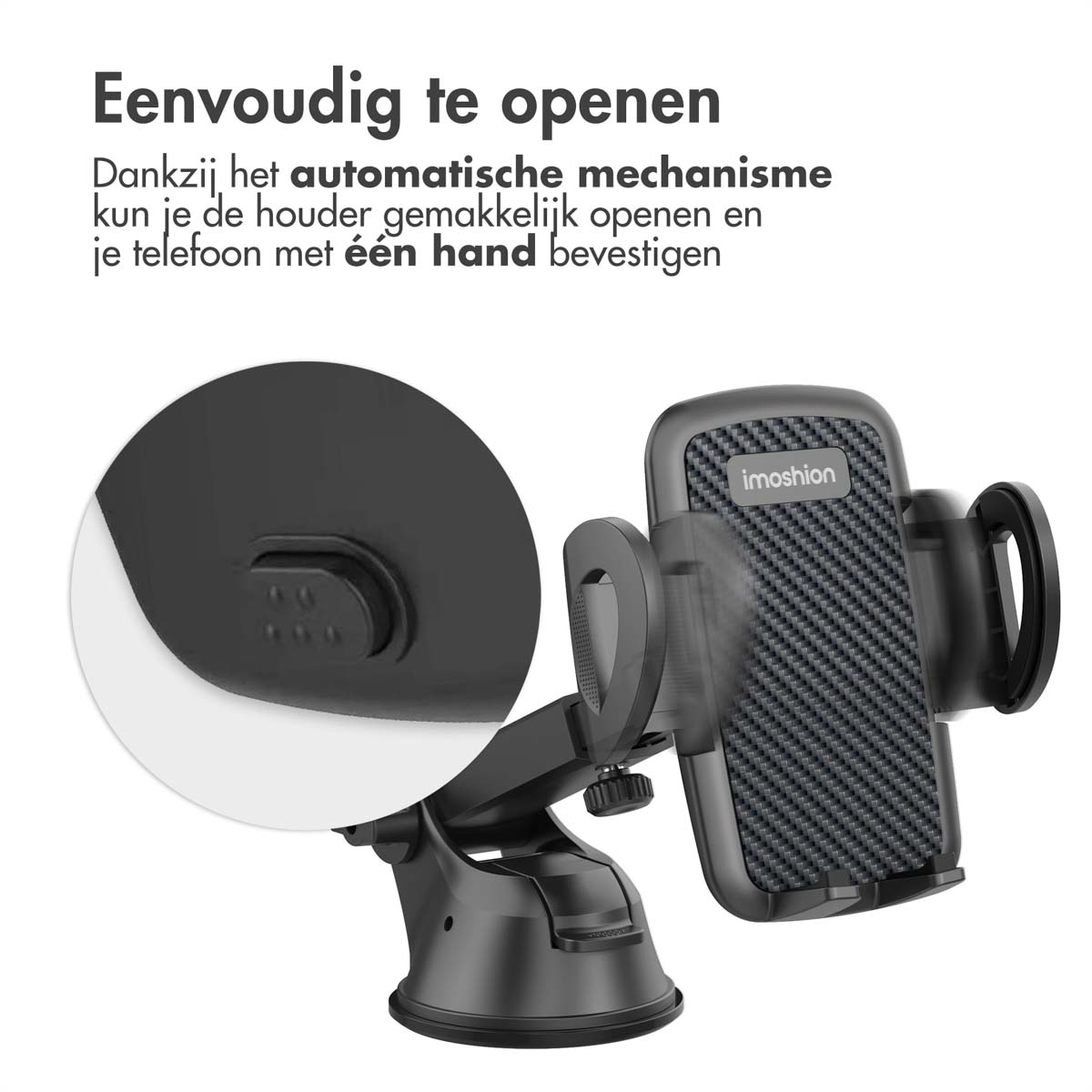 IMOSHION Telefoonhouder auto - Dashboard - Raam - Geschikt voor alle Smartphones - Car holder