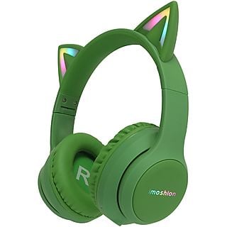 IMOSHION Kids LED Light Cat Ear Bluetooth Headphones Koptelefoon Groen