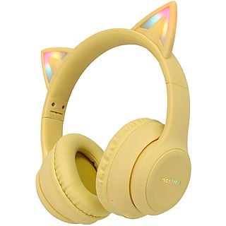 IMOSHION Kids LED Light Cat Ear Bluetooth Headphones Koptelefoon Geel