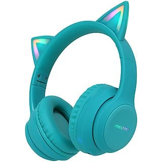 IMOSHION Kids LED Light Cat Ear Bluetooth Headphones Koptelefoon Blauw