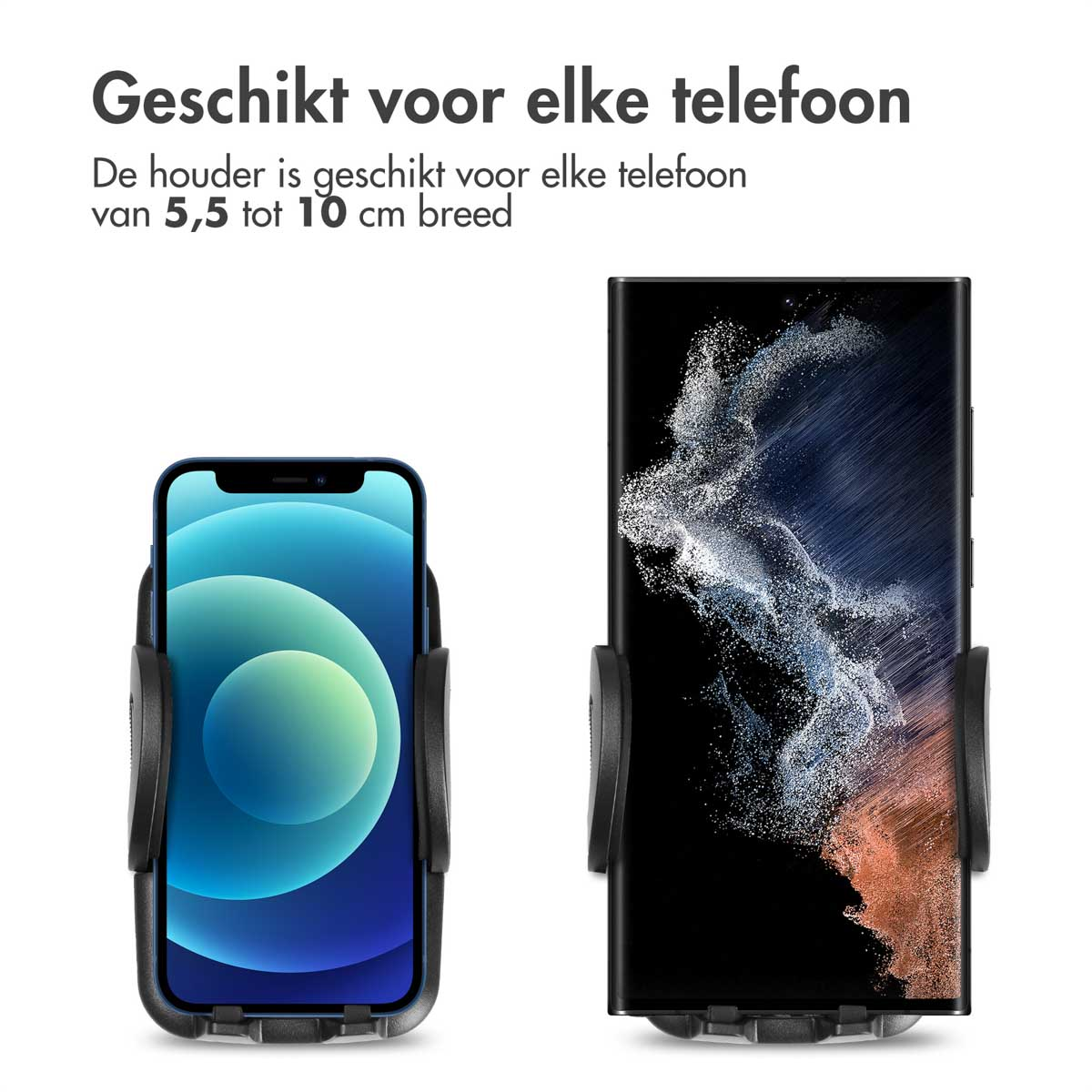 IMOSHION Telefoonhouder auto - Ventilatierooster - Dashboard - Raam - Geschikt voor alle Smartphones - Car holder