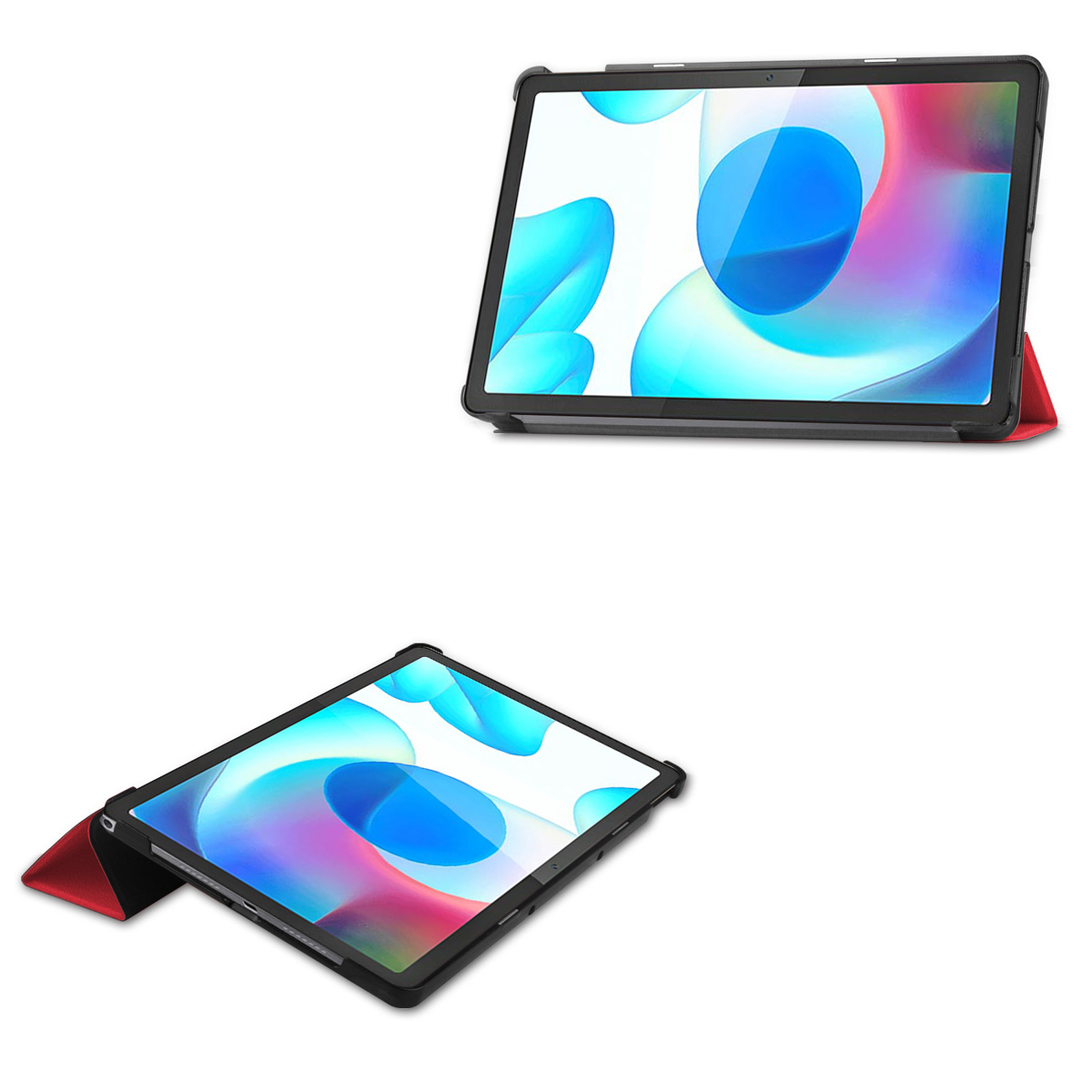IMOSHION Trifold Bookcase - Tablet Case 10.4 in Red