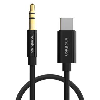 IMOSHION AUX male to USB C male Audio kabel  Zwart