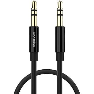 IMOSHION AUX male to AUX male 1 meter Audio kabel  Zwart