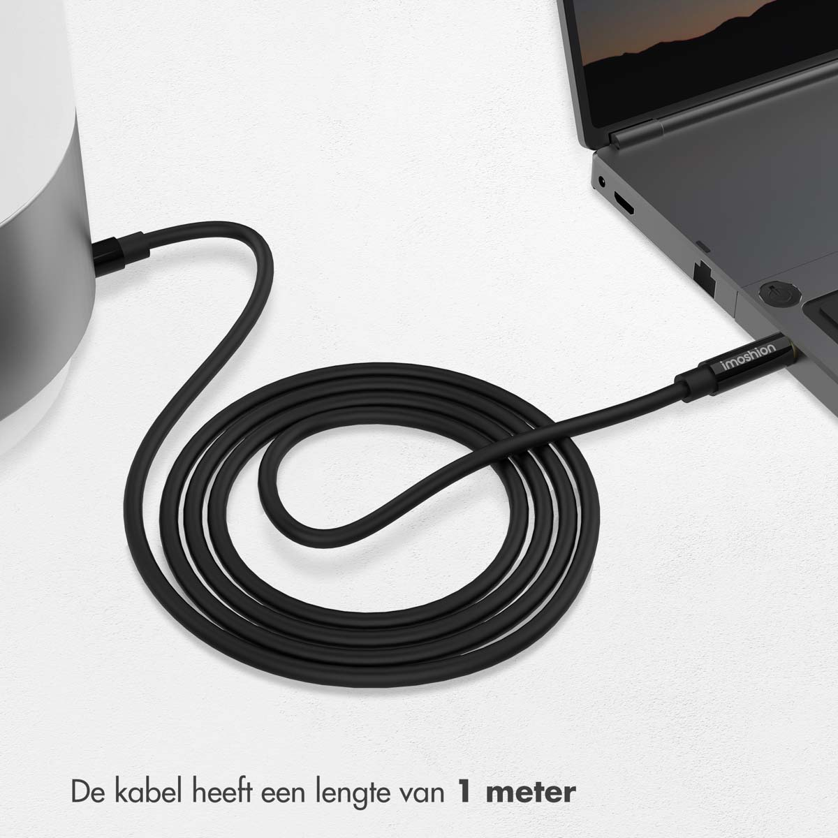 IMOSHION imoshion AUX cable - 3.5 mm / Jack audio cable - Male to male - 1 meter - Black Gimbal 1 m Black