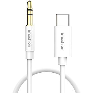 IMOSHION AUX male to USB C male Audio kabel  Wit