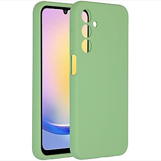 ACCEZZ Liquid Silicone Backcover Telefoonhoesje voor Samsung Galaxy A25 Groen