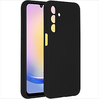 ACCEZZ Liquid Silicone Backcover Telefoonhoesje voor Samsung Galaxy A25 Zwart