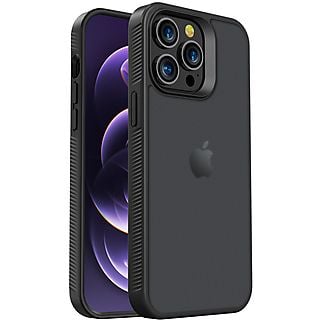 ACCEZZ Rugged Frosted Backcover Telefoonhoesje voor Apple iPhone 14 Pro Max Zwart