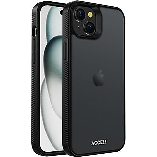 ACCEZZ Rugged Frosted Backcover Telefoonhoesje voor Apple iPhone 15 Plus Zwart