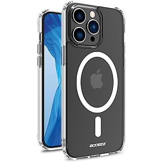 ACCEZZ Clear Backcover met MagSafe Telefoonhoesje voor Apple iPhone 14 Pro Max Transparant