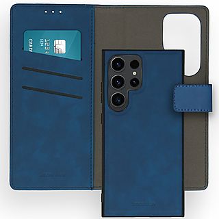 IMOSHION Uitneembare 2-in-1 Luxe Bookcase Telefoonhoesje voor Samsung Galaxy S24 Ultra Blauw