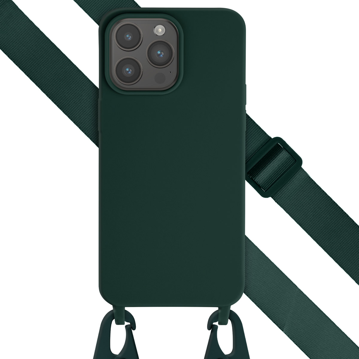 Groene telefoonhoes met band. Witte achtergrond.