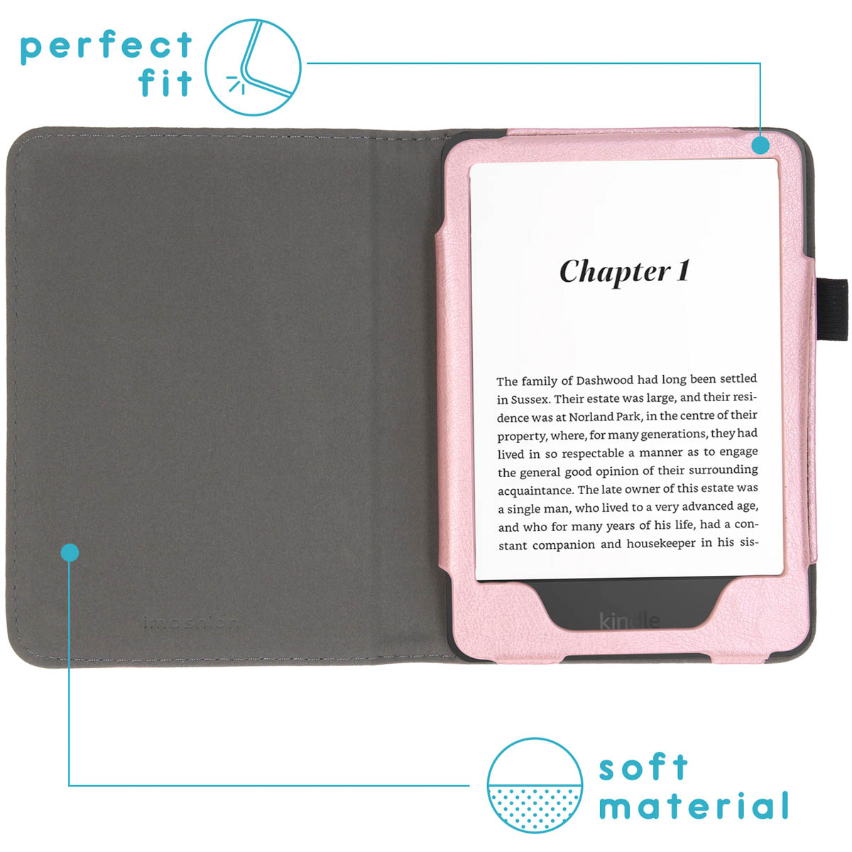 IMOSHION Coque folio compatible avec Amazon Kindle (2022) 11th gen/Amazon Kindle (2024) Housse