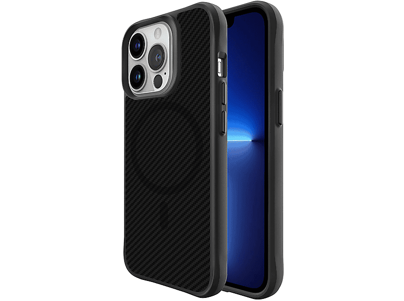 IMOSHION Rugged Hybrid Carbon Case met MagSafe geschikt voor iPhone 13 Pro Max Telefoonhoesje