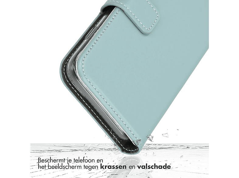 Suncase Custodia in vera pelle *Slim-Edition* compatibile con Gigaset GS195 (con funzione di estrazione e chiusura magnetica), marrone rustico