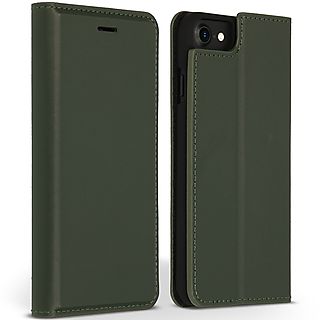 ACCEZZ Premium Leather Slim Bookcase Telefoonhoesje voor Apple iPhone SE (2022),  iPhone SE (2020),  iPhone 8,  iPhone 7,  iPhone 6s,  iPhone 6 Groen