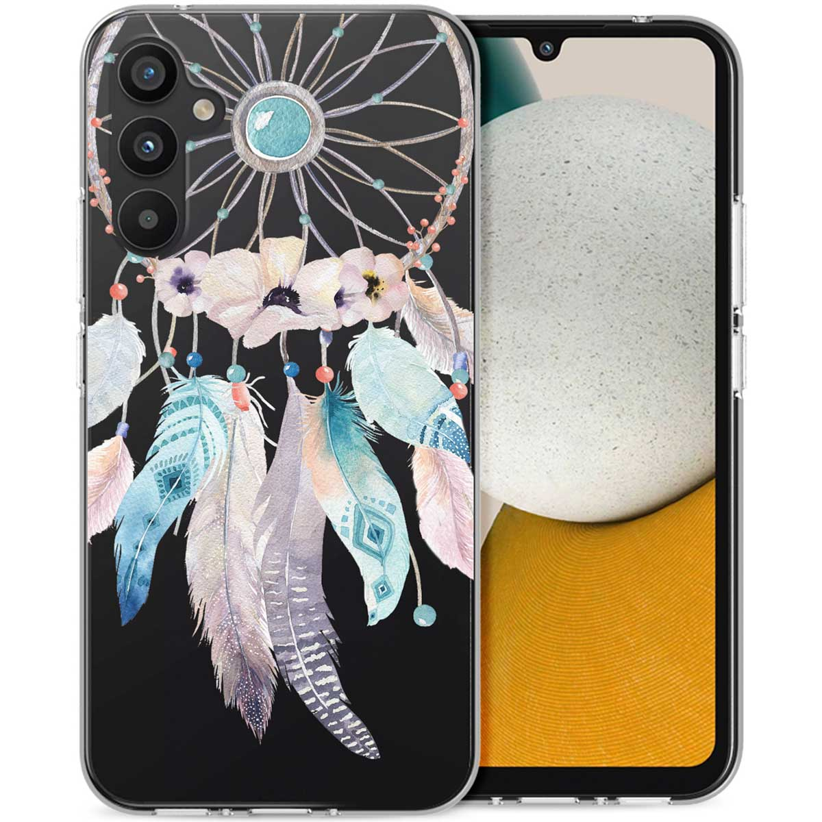 Telefoonhoesje met dromenvanger-ontwerp.