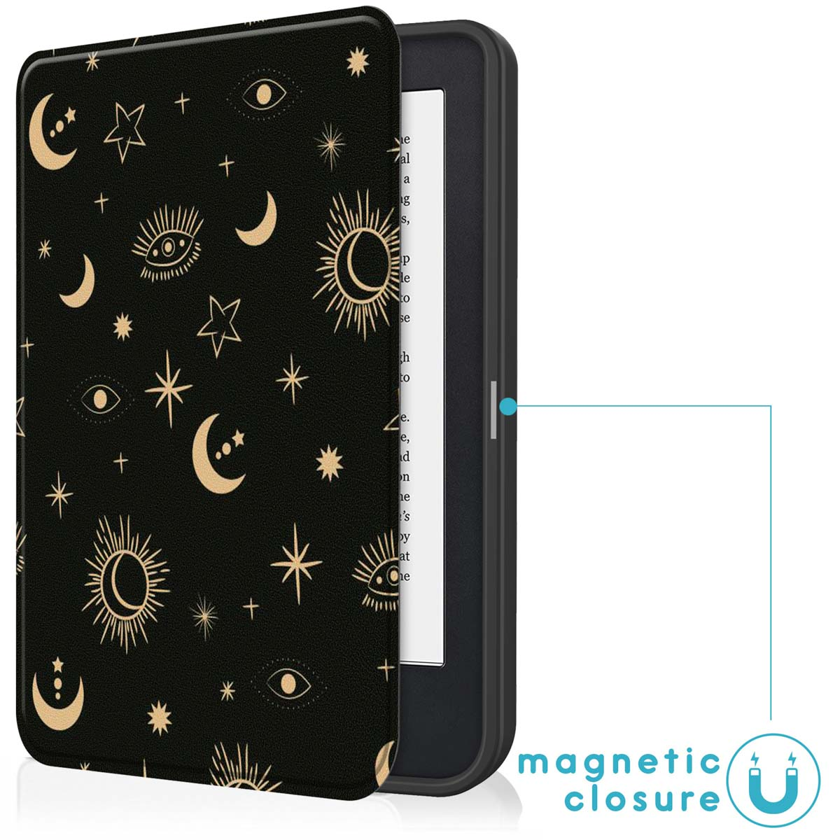 IMOSHION Design Slim Soft Case Sleepcover Bookcase zonder stand geschikt voor Kobo Clara 2E/Tolino Shine 4 Cover
