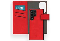 IMOSHION Uitneembare 2-in-1 Luxe Bookcase Telefoonhoesje voor Samsung Galaxy S23 Ultra Rood